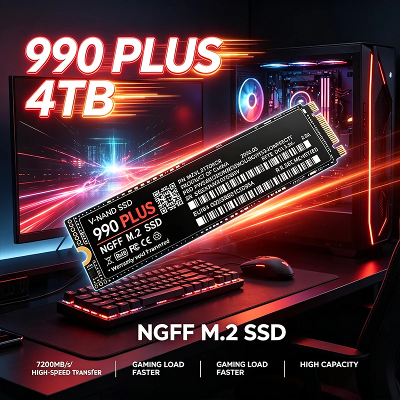 Pc Gaming Ps5 - 990 PLUS M.2 NGFF SSD, 7200MB/s,