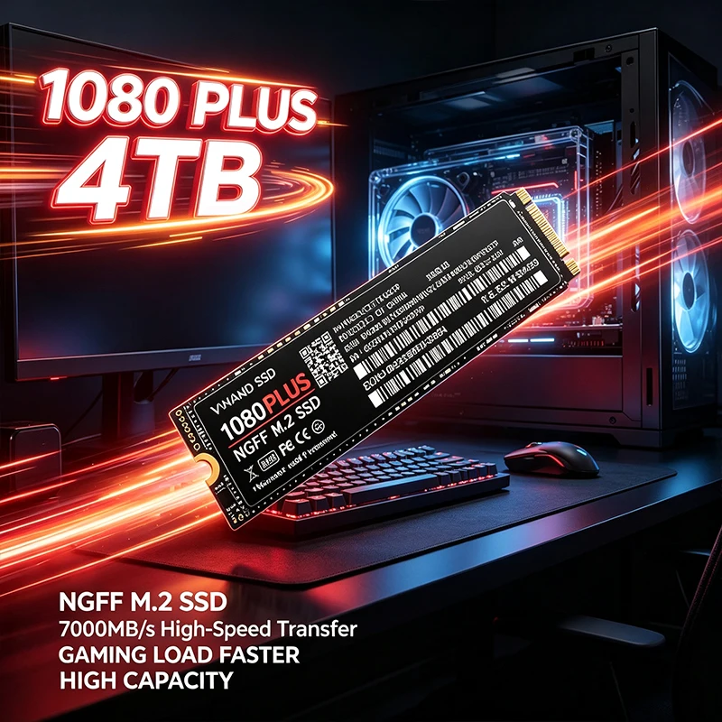 Pc Gaming Ps5 - 1080 PLUS M.2 NGFF SSD, 7200MB/s,