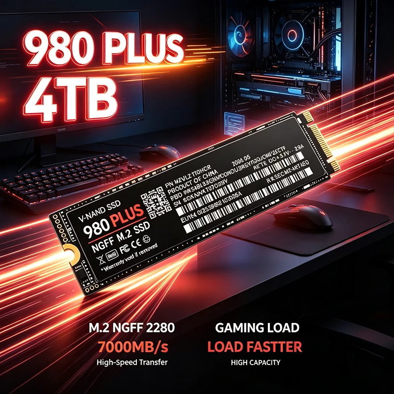 Pc Gaming Ps5 - 980 PLUS M.2 NGFF SSD, 7200MB/s,