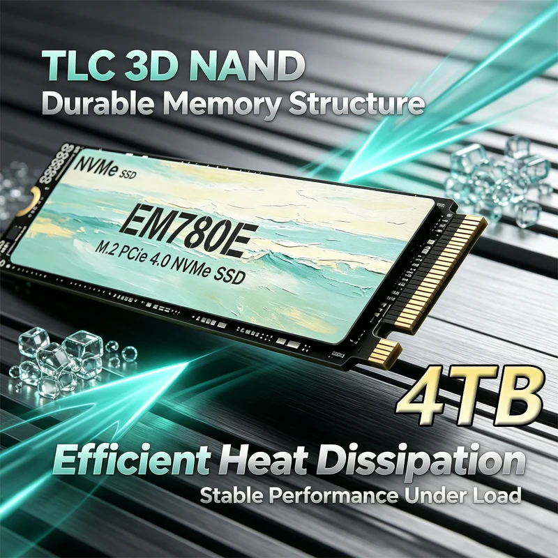 Pc Gaming Ps5 - 7300MB/s 내부 M.2 NVMe SSD EM780E