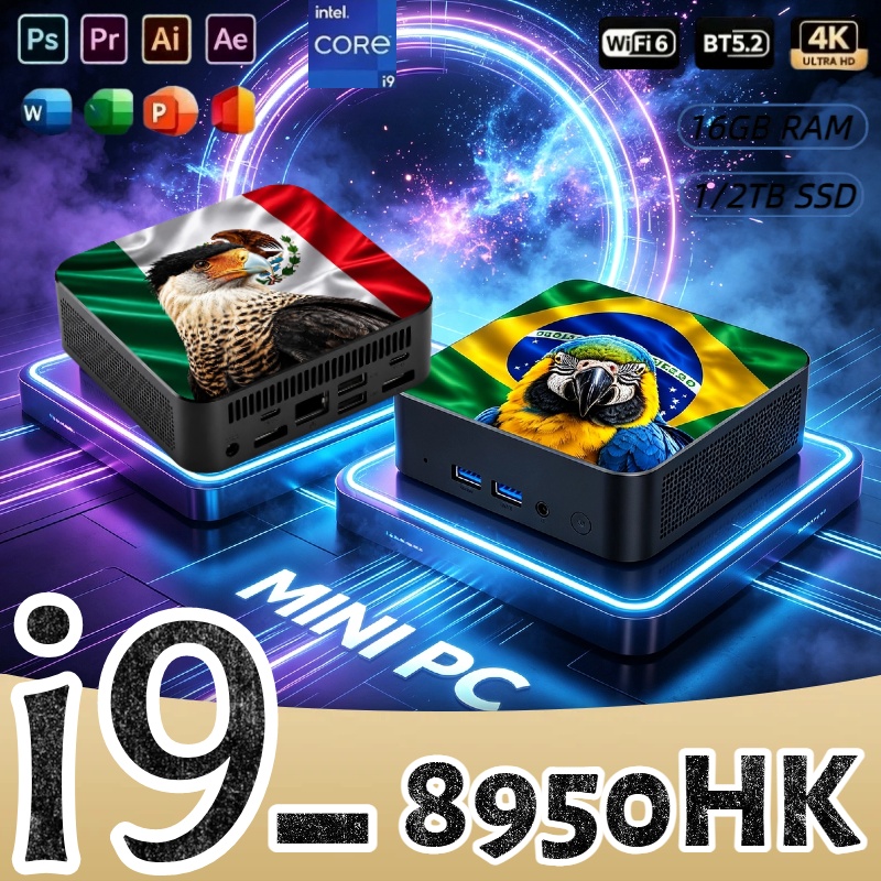 Pc Gaming Desktop - 미니 PC 코어 i9-8950HK 16GB 램