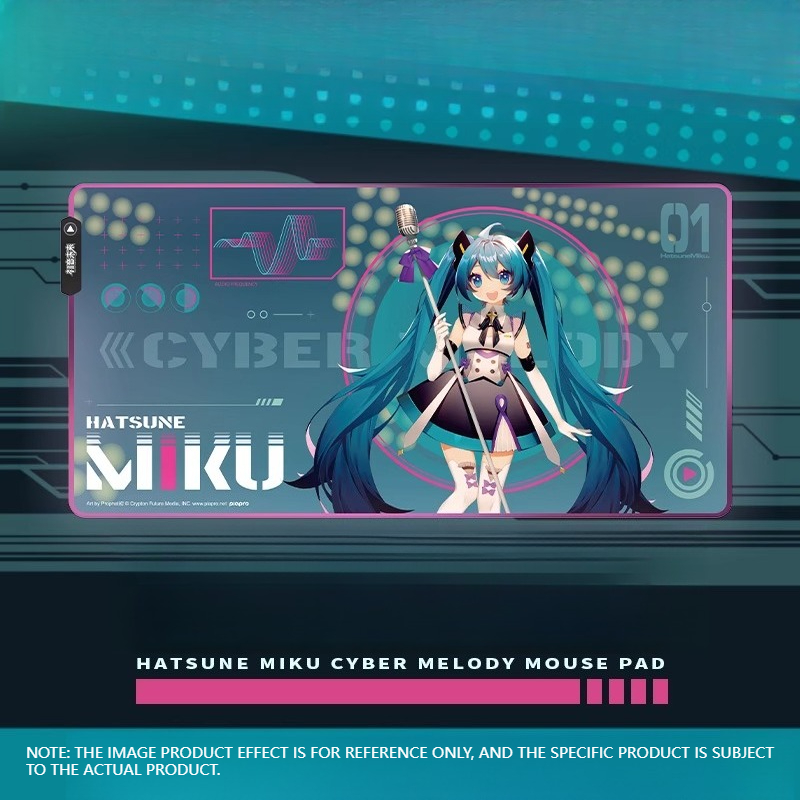 Pc Gaming Hatsune Miku - 하츠네 미쿠 조명 게이밍 매트 -