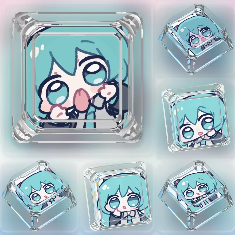 Pc Gaming Hatsune Miku - 만화 하츠네 미쿠 키캡 Q 버전