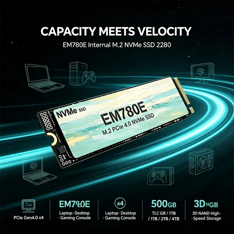 7300MB/s 내부 M.2 NVMe SSD EM780 - Pc Gaming Ps5 리뷰 및 가격