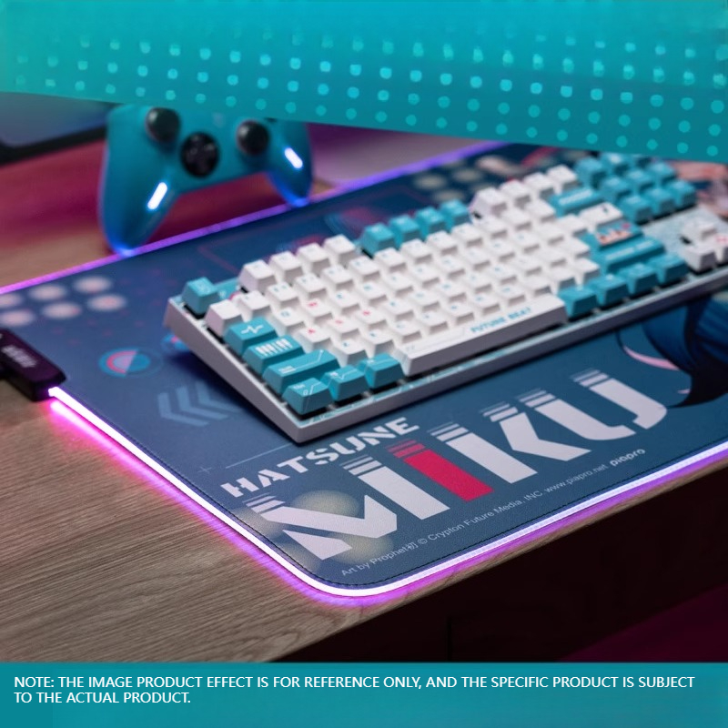 하츠네 미쿠 조명 게이밍 매트 - 다이내믹 라이트 싱크 - Pc Gaming Hatsune Miku 리뷰 및 가격