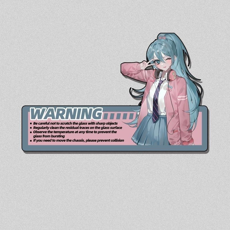 새로운 하츠네 미쿠 컴퓨터 본체 케이스 귀여운 스티커  - Pc Gaming Hatsune Miku 리뷰 및 가격