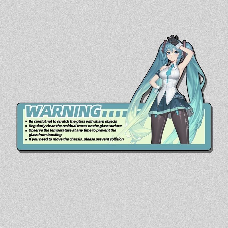 새로운 하츠네 미쿠 컴퓨터 본체 케이스 귀여운 스티커  - Pc Gaming Hatsune Miku 리뷰 및 가격
