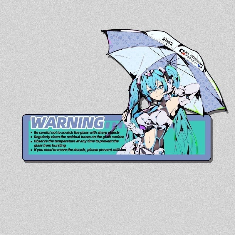 새로운 하츠네 미쿠 컴퓨터 본체 케이스 귀여운 스티커  - Pc Gaming Hatsune Miku 리뷰 및 가격