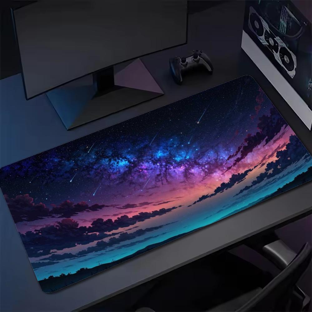 대형 마우스패드, 석양과 별이 빛나는 구름 디자인, 키 - Pc Gaming Cloud 리뷰 및 가격