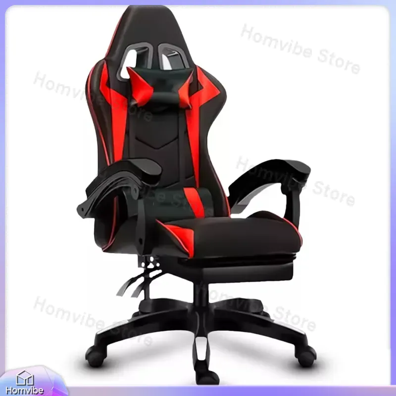 발 받침대가 있는 하이백 인체공학적 게이밍 의자, PC - Pc Gaming Gaming 리뷰 및 가격