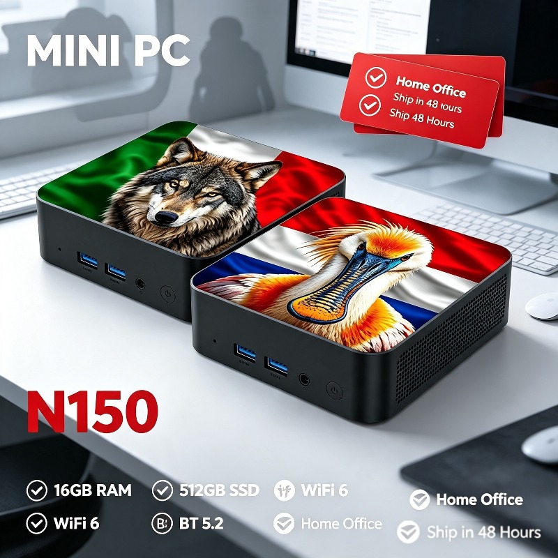 새로운 미니 PC 컴퓨터 인텔 코어 N150 16GB  - Pc Gaming Gaming 리뷰 및 가격